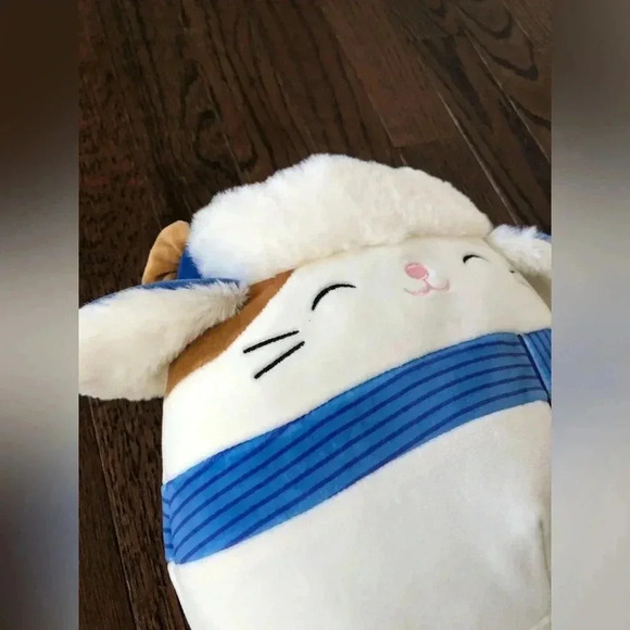 Original Squishmallows: Cam the Cat w/Trapper Hat & Scarf - BRAND NEW W/TAGS! - Picture 2 of 8
